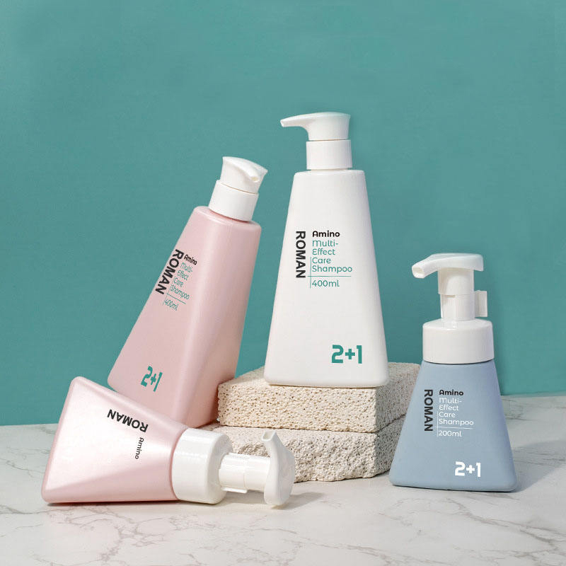 Triangle 200ml 400ml PET arctisztító habzó hab pumpás flakon műanyag habpalack folyékony szappanadagoló