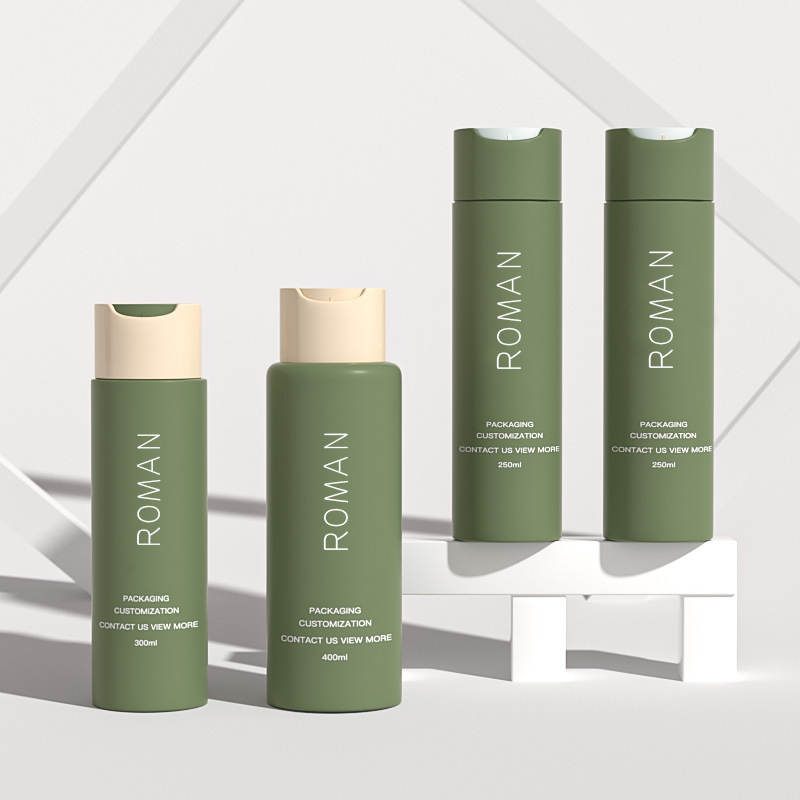 100 ml-es 200 ml-es 250 ml-es 500 ml-es kozmetikai csomagolás, kinyomható műanyag kisállat samponos palack lotionpalack lemez kupakkal