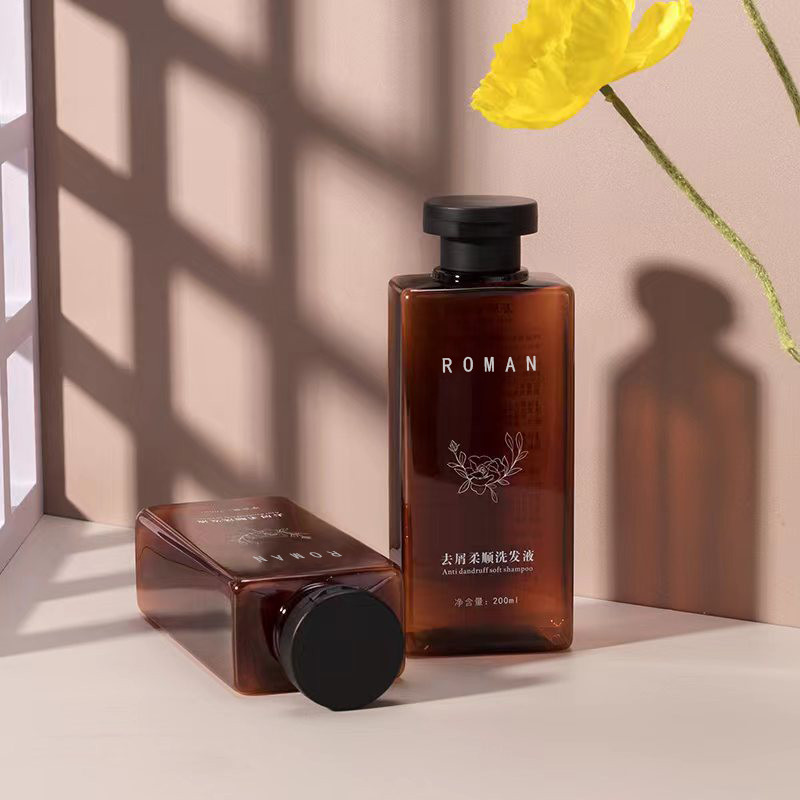 200 ml-es 300 ml-es hajszárító hajolajos PET-palack, felhajtható kupakkal, négyzet alakú műanyag sampon tusfürdő tusfürdős palack 200 ml-es 300 ml-es hajszárító hajolajos PET-palack, felhajtható kupakkal, négyzet alakú műanyag sampon tusfürdő tusfürdős palack