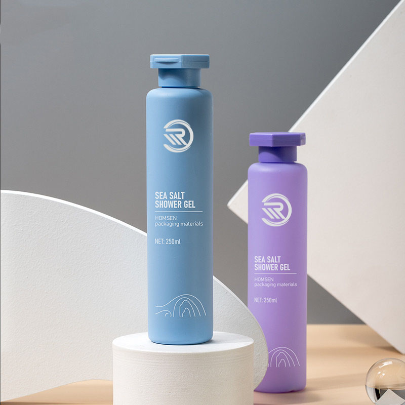 250 ml-es kerek kozmetikai tartály, test arcápoló hajolajos tonik kupakkal