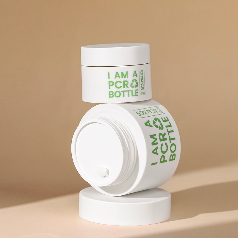 30g 50g 100g üres, újratölthető cserélhető PCR PP környezetbarát arc test bőrápoló bőrradír vaj krém csomagolás műanyag kozmetikai tégely 30g 50g 100g üres, újratölthető cserélhető PCR PP környezetbarát arc test bőrápoló bőrradír vaj krém csomagolás műanyag kozmetikai tégely