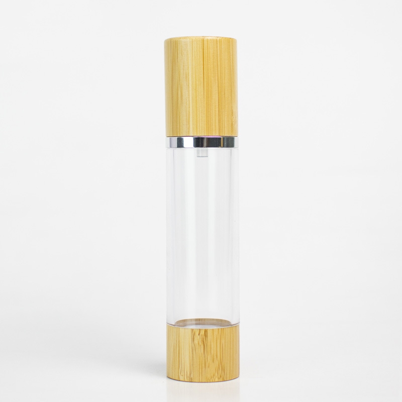 Bambusz kozmetikai csomagolás 15 ml 30 ml 50 ml 80 ml 100 ml 120 ml Airless Pump Lotion Palack Kozmetikai Műanyag Airless Palack Bambusz kozmetikai csomagolás 15 ml 30 ml 50 ml 80 ml 100 ml 120 ml Airless Pump Lotion Palack Kozmetikai Műanyag Airless Palack