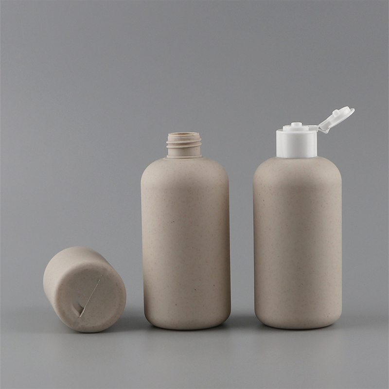 Biológiailag lebomló 150 ml-es 250 ml-es 400 ml-es 500 ml-es kozmetikai edény, kinyomott búzaszalma kerek samponos palack testmosó palack felhajtható fedéllel Biológiailag lebomló 150 ml-es 250 ml-es 400 ml-es 500 ml-es kozmetikai edény, kinyomott búzaszalma kerek samponos palack testmosó palack felhajtható fedéllel