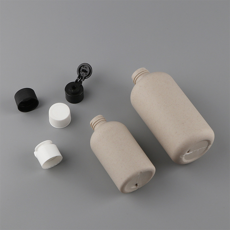 Biológiailag lebomló 150 ml-es 250 ml-es 400 ml-es 500 ml-es kozmetikai edény, kinyomott búzaszalma kerek samponos palack testmosó palack felhajtható fedéllel Biológiailag lebomló 150 ml-es 250 ml-es 400 ml-es 500 ml-es kozmetikai edény, kinyomott búzaszalma kerek samponos palack testmosó palack felhajtható fedéllel