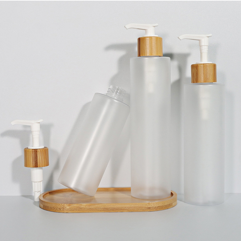 Frosted bambusz spray pumpás kisállat műanyag samponos flakonok tetővel 120 ml Frosted bambusz spray pumpás kisállat műanyag samponos flakonok tetővel 120 ml