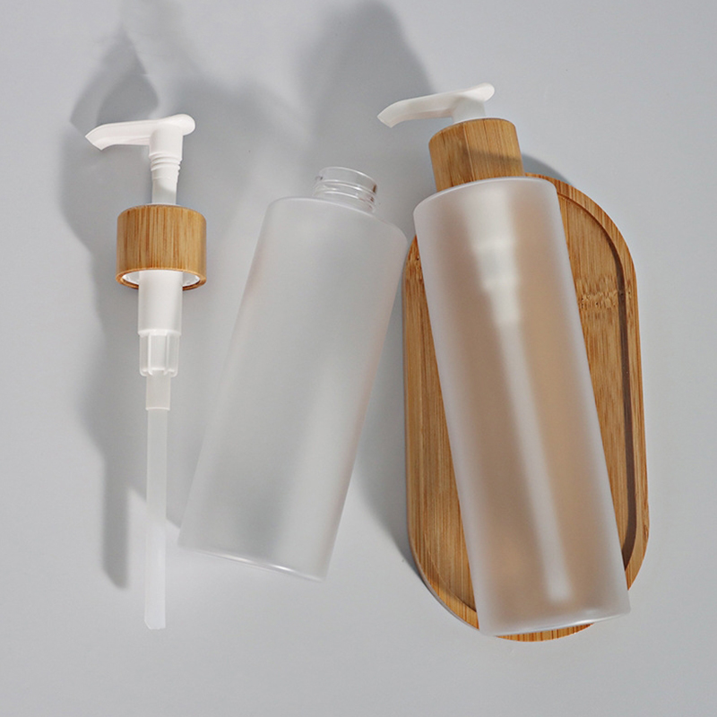 Frosted bambusz spray pumpás kisállat műanyag samponos flakonok tetővel 120 ml Frosted bambusz spray pumpás kisállat műanyag samponos flakonok tetővel 120 ml