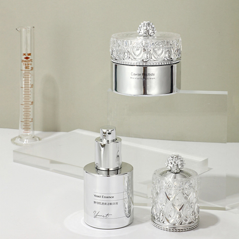 Logo fagyos üveg lotion palackok arcmaszk Bőrápoló csomagolás tartály Arckrém üvegpalack Logo fagyos üveg lotion palackok arcmaszk Bőrápoló csomagolás tartály Arckrém üvegpalack