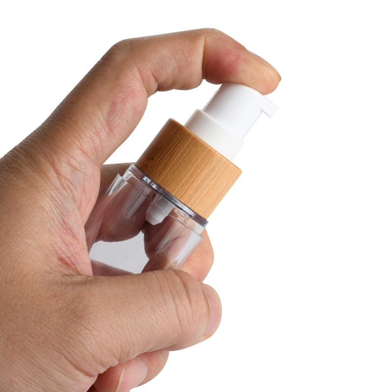 Újrahasznosítható lotion 50 ml bambusz levegő nélküli palack kozmetikai bambusz levegő nélküli pumpás palackhoz Újrahasznosítható lotion 50 ml bambusz levegő nélküli palack kozmetikai bambusz levegő nélküli pumpás palackhoz