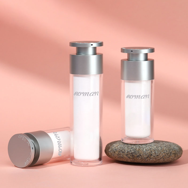 15 ml-es 30 ml-es 50 ml-es PP üres duplafalú műanyag levegőmentes lotion pumpás flakon kozmetikai arcbőrápoláshoz szitanyomtatás, felületkezelés 15 ml-es 30 ml-es 50 ml-es PP üres duplafalú műanyag levegőmentes lotion pumpás flakon kozmetikai arcbőrápoláshoz szitanyomtatás, felületkezelés