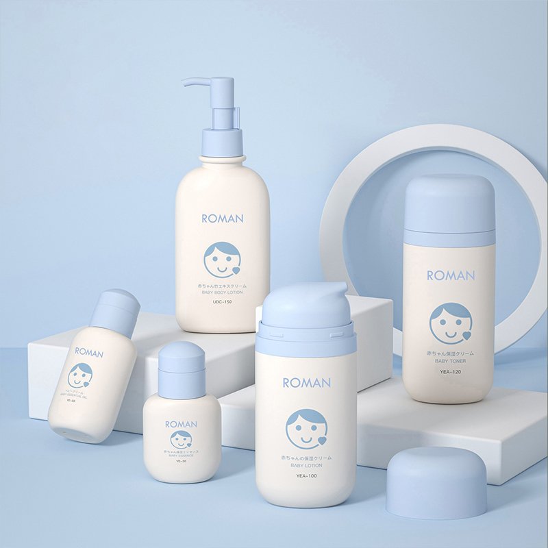 50 ml-es 80 ml-es 100 ml-es üres ovális zöld műanyag PP palackok Airless Lotion Pump vákuum alapozóval és arckrémpalackkal bőrápoláshoz