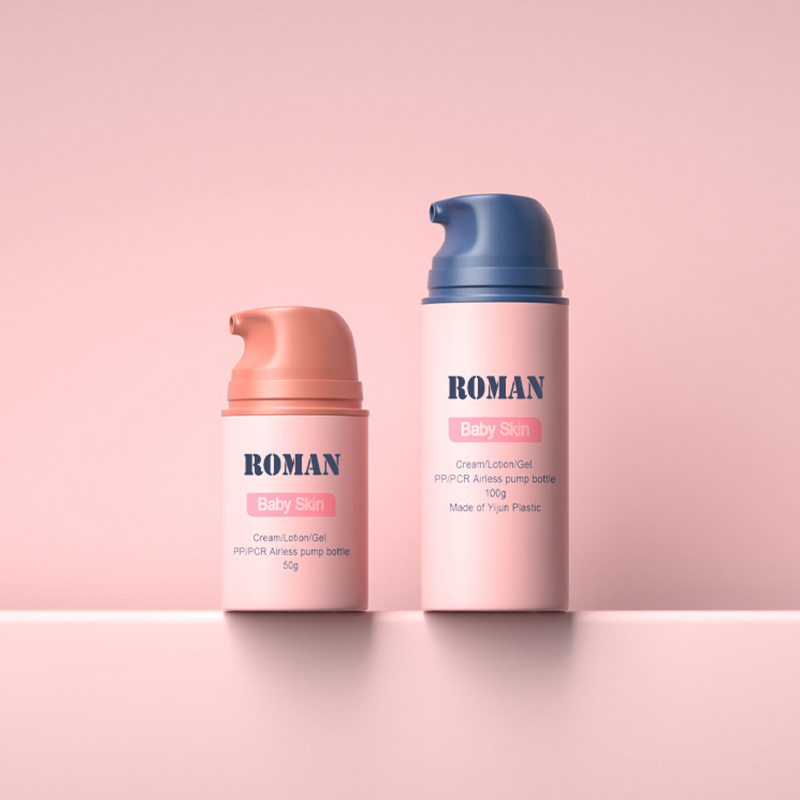 Ingyenes minta matt 30 ml-es 50 ml-es műanyag levegőmentes lotion pumpás palackok bőrápoló szérumhoz Airless tartályok babakrémhez