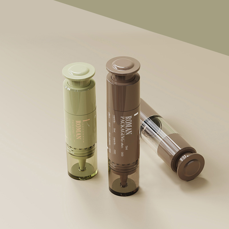 10 ml 15 ml 20 ml kozmetikai csomagolás fecskendő egyedi szemkrém fecskendő kozmetikai hordozható műanyag lotion Airless palack 10 ml 15 ml 20 ml kozmetikai csomagolás fecskendő egyedi szemkrém fecskendő kozmetikai hordozható műanyag lotion Airless palack