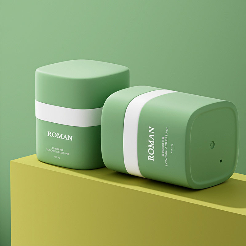 15g 30g 50g kerek Airless Pump krémtégelyek Duplafalú PP műanyag kupakkal rúzspirosító szempillaspirál hidratáló krémekhez