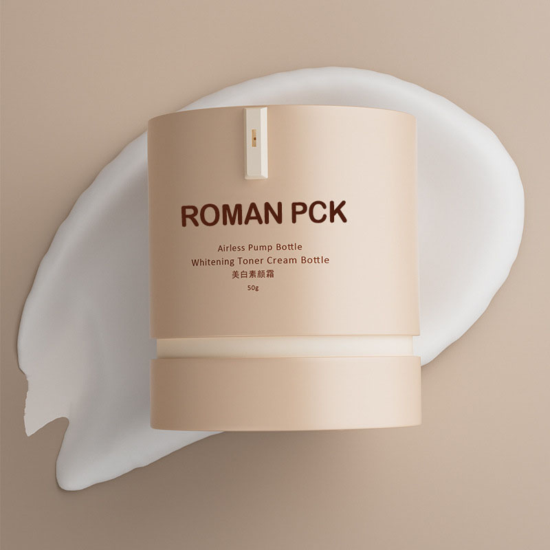Hengeres Airless Bottle PP Üres 15g 30g 50g Kozmetikai arckrém Bőrápoló alapozó Frosted vákuumszivattyús üvegek