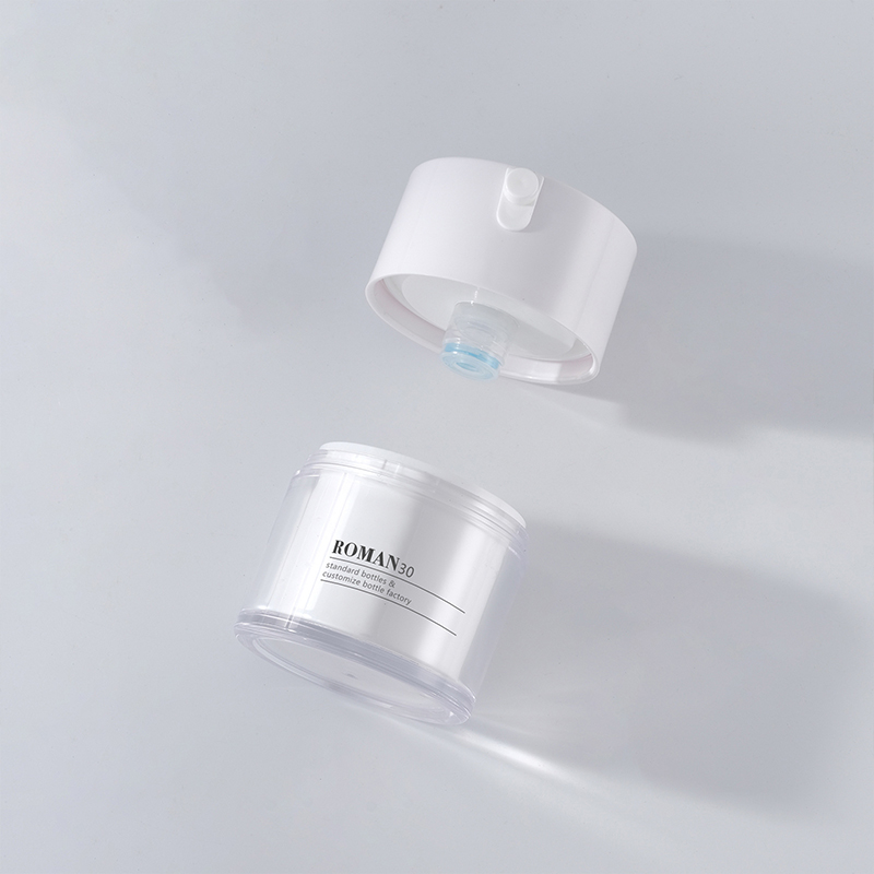 Üres műanyag arcápoló kozmetikai csomagolás 15 ml 30 ml 50 ml levegőmentes pumpás tégelyek műanyag fagyos tégelyes szemkörnyékápoló szérum Airless tégelyek Üres műanyag arcápoló kozmetikai csomagolás 15 ml 30 ml 50 ml levegőmentes pumpás tégelyek műanyag fagyos tégelyes szemkörnyékápoló szérum Airless tégelyek