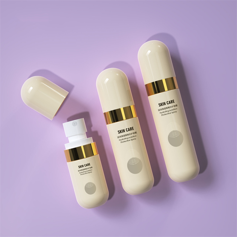 Bézs műanyag flakon 40 ml-es 60 ml-es 80 ml-es palack alkoholos spray-tartályok bőrápoló Hajköd folyamatos fényvédő spray-palackhoz Bézs műanyag flakon 40 ml-es 60 ml-es 80 ml-es palack alkoholos spray-tartályok bőrápoló Hajköd folyamatos fényvédő spray-palackhoz