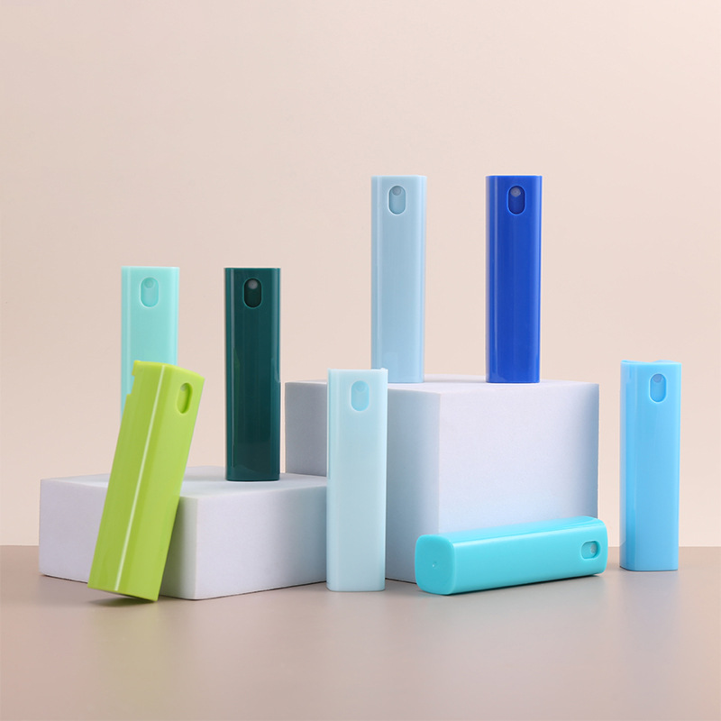 Macaron 10 ml 20 ml műanyag PET hajspray palack színes kis finom köd spray palack utazási parfüm spray palack