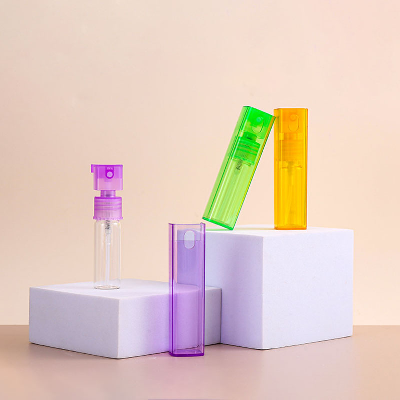 Macaron 10 ml 20 ml műanyag PET hajspray palack színes kis finom köd spray palack utazási parfüm spray palack