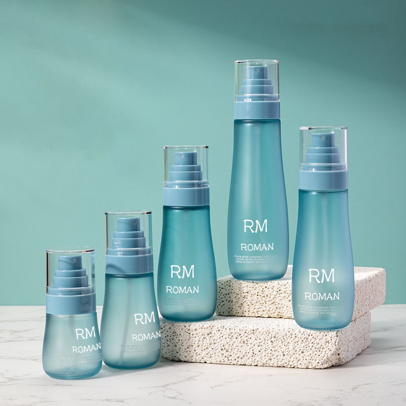 Kerek váll bőrápoló szérum lotion műanyag flakon 150 ml 120 ml 100 ml 80 ml 50 ml kozmetikai flakon spray pumpával