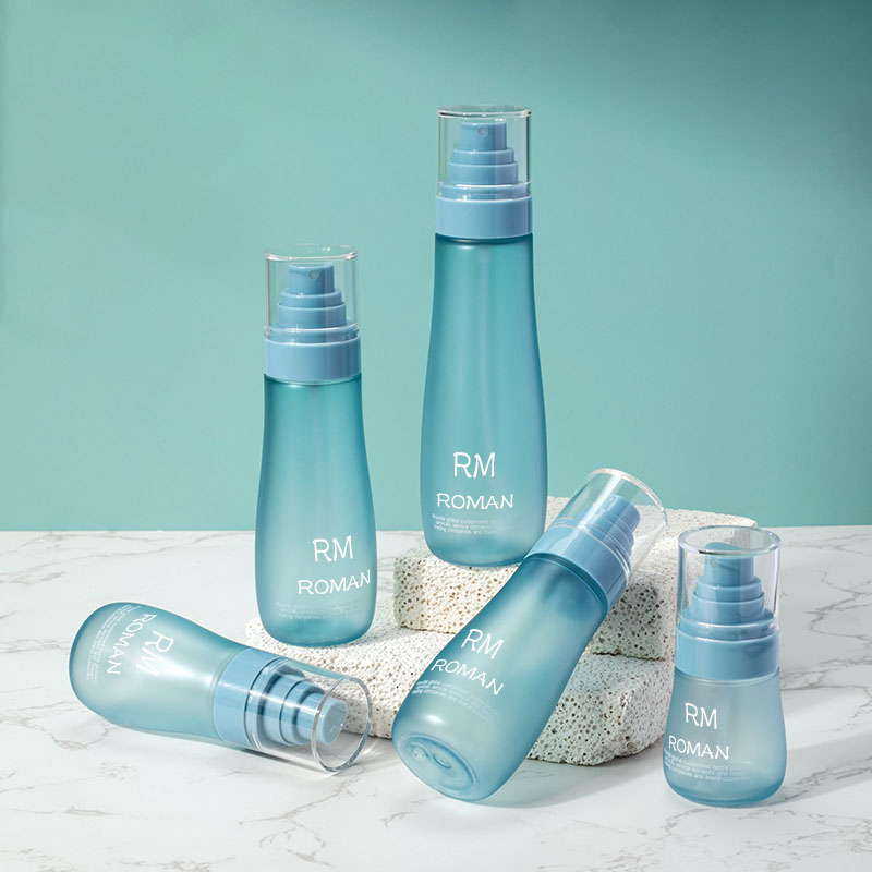 Kerek váll bőrápoló szérum lotion műanyag flakon 150 ml 120 ml 100 ml 80 ml 50 ml kozmetikai flakon spray pumpával