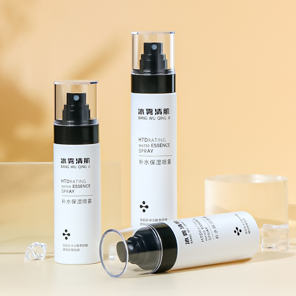 Fehér, vastag falú 80 ml-es 100 ml-es 120 ml-es 150 ml-es PET műanyag üres test finom permetező flakon parfüm hidratáló vízhez Fehér, vastag falú 80 ml-es 100 ml-es 120 ml-es 150 ml-es PET műanyag üres test finom permetező flakon parfüm hidratáló vízhez