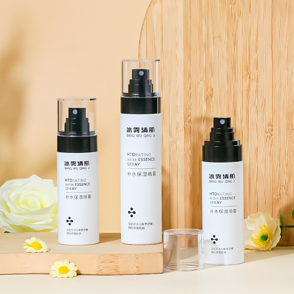 Fehér, vastag falú 80 ml-es 100 ml-es 120 ml-es 150 ml-es PET műanyag üres test finom permetező flakon parfüm hidratáló vízhez Fehér, vastag falú 80 ml-es 100 ml-es 120 ml-es 150 ml-es PET műanyag üres test finom permetező flakon parfüm hidratáló vízhez