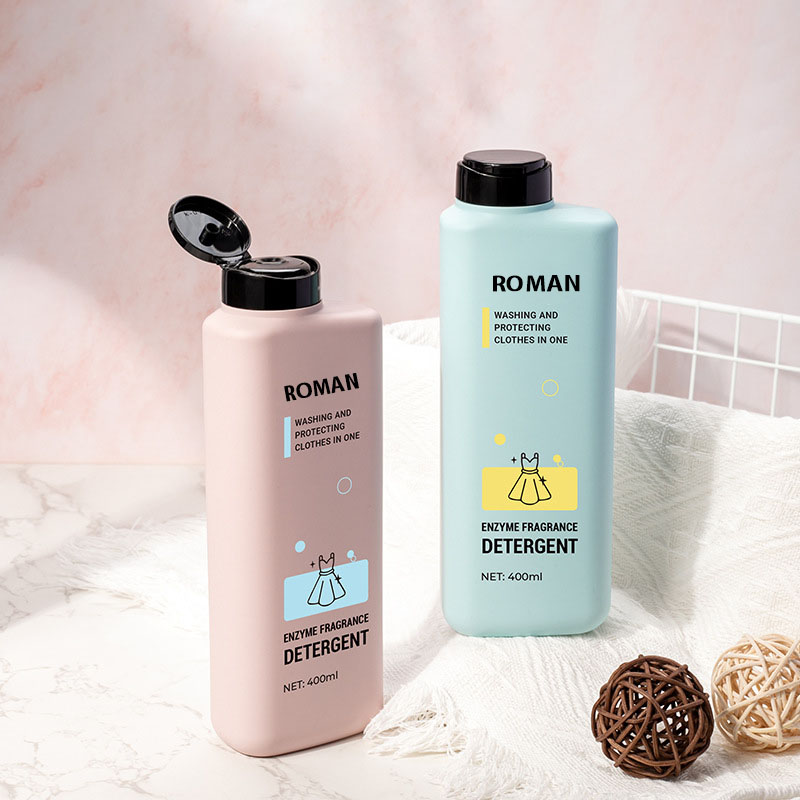 400 ml-es műanyag flakonok Flip Top Pet szempilla sampon üres lotion kinyomható mosogatószeres palack átlátszó vizes palack