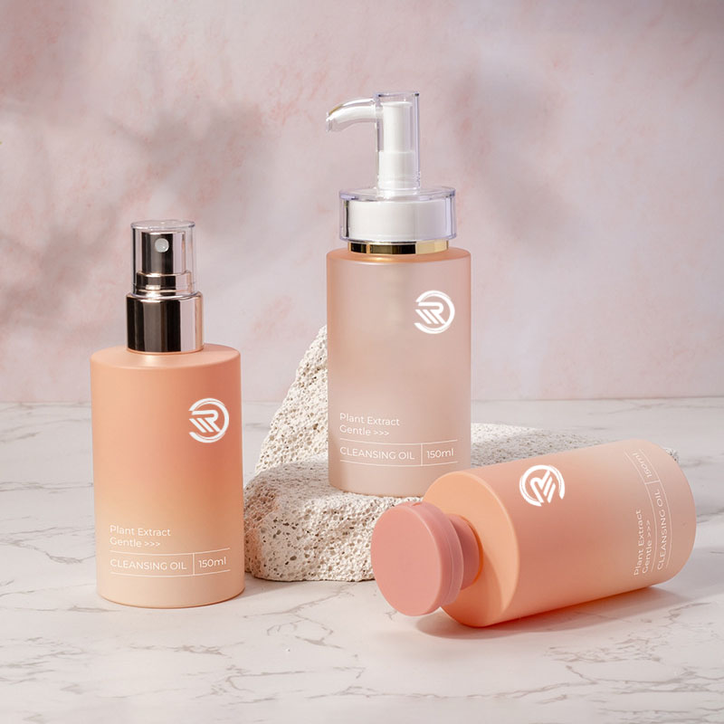 Üres 100 ml-es 200 ml-es 300 ml-es 400 ml-es kozmetikai sampon arckrém toner Squeeze PE műanyag flakonok felhajtható fedővel