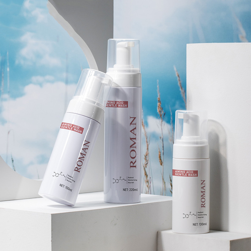 Műanyag gyengéd tisztító habzó kézi szappan pumpás flakon hab adagoló arcbőrápoló tisztító flakon 100 ml 120 ml 150 ml 200 ml