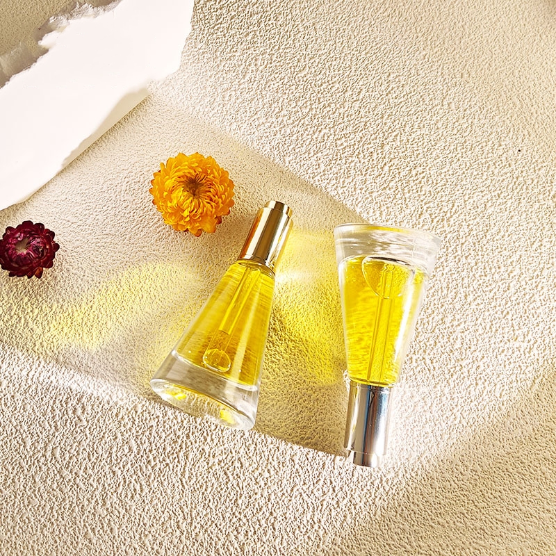 Kúpos üveg kozmetikai cseppentő illóolaj palack Kúpos üveg kozmetikai cseppentő illóolaj palack