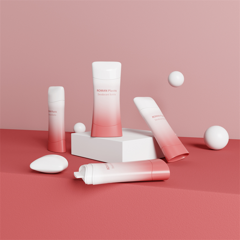 Kozmetikai egyenes kerek dezodor flakon többféle kapacitással és színben