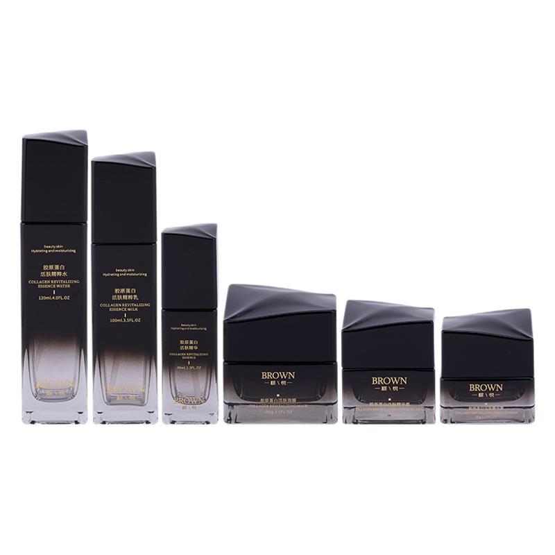 Egyedülálló négyzet alakú, megemelt fedővel ellátott, krémes üvegedény kozmetikai csomagoláshoz Egyedülálló négyzet alakú, megemelt fedővel ellátott, krémes üvegedény kozmetikai csomagoláshoz