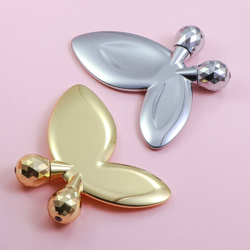 Cink ötvözet pillangó alakú arcmasszázs henger Cink ötvözet pillangó alakú arcmasszázs henger