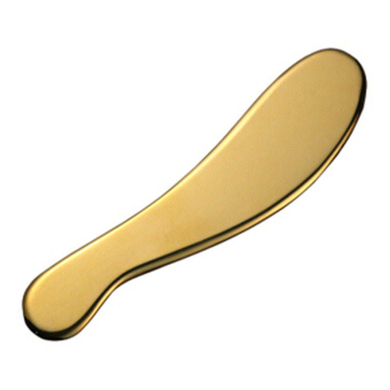 Cink ötvözet Gua Sha táblák dombornyomott és lézeres logóval és színválasztékkal