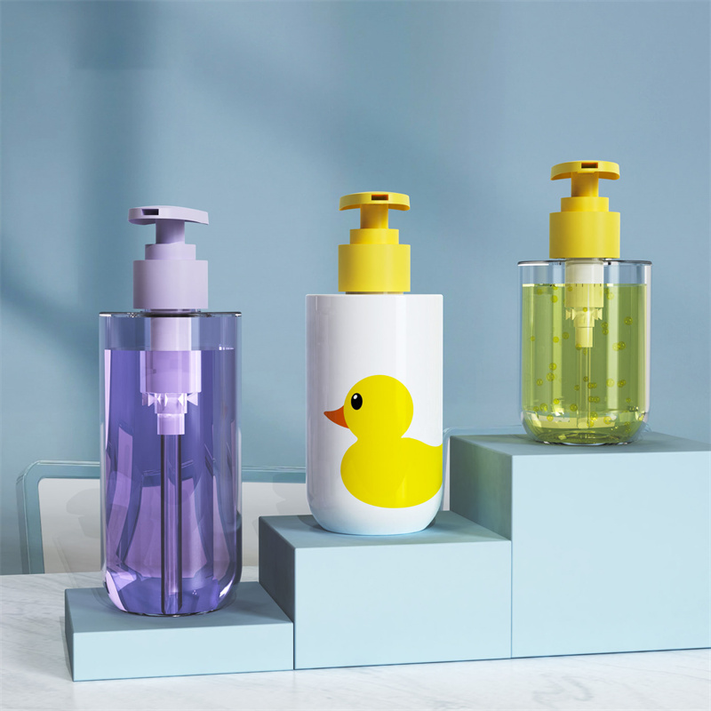 150 ml 200 ml 300 ml PET műanyag kozmetikai pumpás flakonok Kúpos baba tusfürdő és samponos flakonok kozmetikai csomagoláshoz 150 ml 200 ml 300 ml PET műanyag kozmetikai pumpás flakonok Kúpos baba tusfürdő és samponos flakonok kozmetikai csomagoláshoz