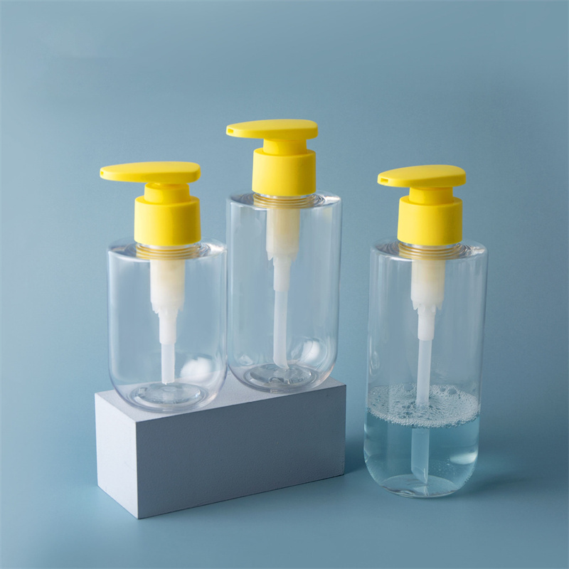 150 ml 200 ml 300 ml PET műanyag kozmetikai pumpás flakonok Kúpos baba tusfürdő és samponos flakonok kozmetikai csomagoláshoz 150 ml 200 ml 300 ml PET műanyag kozmetikai pumpás flakonok Kúpos baba tusfürdő és samponos flakonok kozmetikai csomagoláshoz
