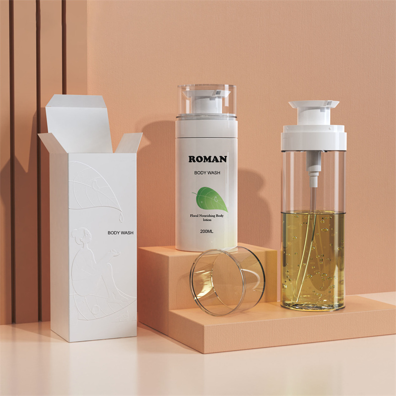 200ml 300ml Innovative Empty Pet tusfürdő tusfürdő folyékony szappan pumpás flakon Hajápoló olajok sampon és balzsam műanyag flakonok 200ml 300ml Innovative Empty Pet tusfürdő tusfürdő folyékony szappan pumpás flakon Hajápoló olajok sampon és balzsam műanyag flakonok