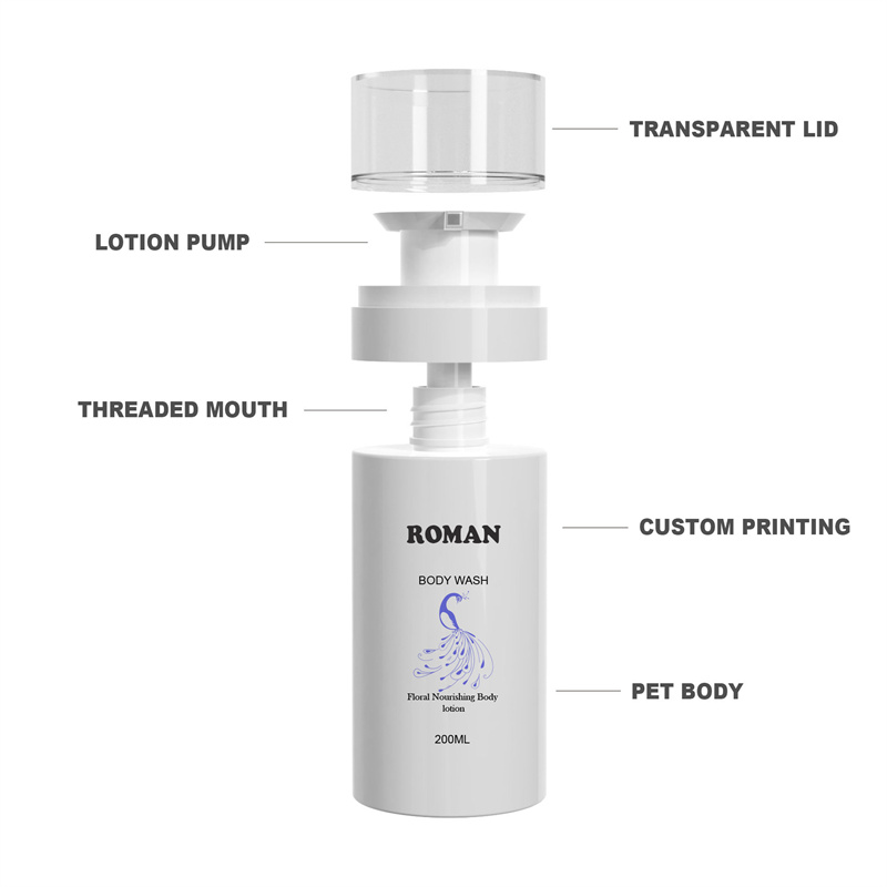 200ml 300ml Innovative Empty Pet tusfürdő tusfürdő folyékony szappan pumpás flakon Hajápoló olajok sampon és balzsam műanyag flakonok 200ml 300ml Innovative Empty Pet tusfürdő tusfürdő folyékony szappan pumpás flakon Hajápoló olajok sampon és balzsam műanyag flakonok