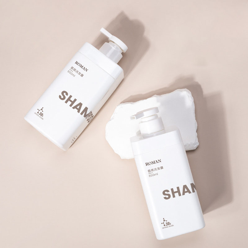 Új design privát logó matt fehér 650 ml négyzet alakú üres HDPE műanyag mosószer folyékony flakon 1 l samponhoz tusfürdő Új design privát logó matt fehér 650 ml négyzet alakú üres HDPE műanyag mosószer folyékony flakon 1 l samponhoz tusfürdő