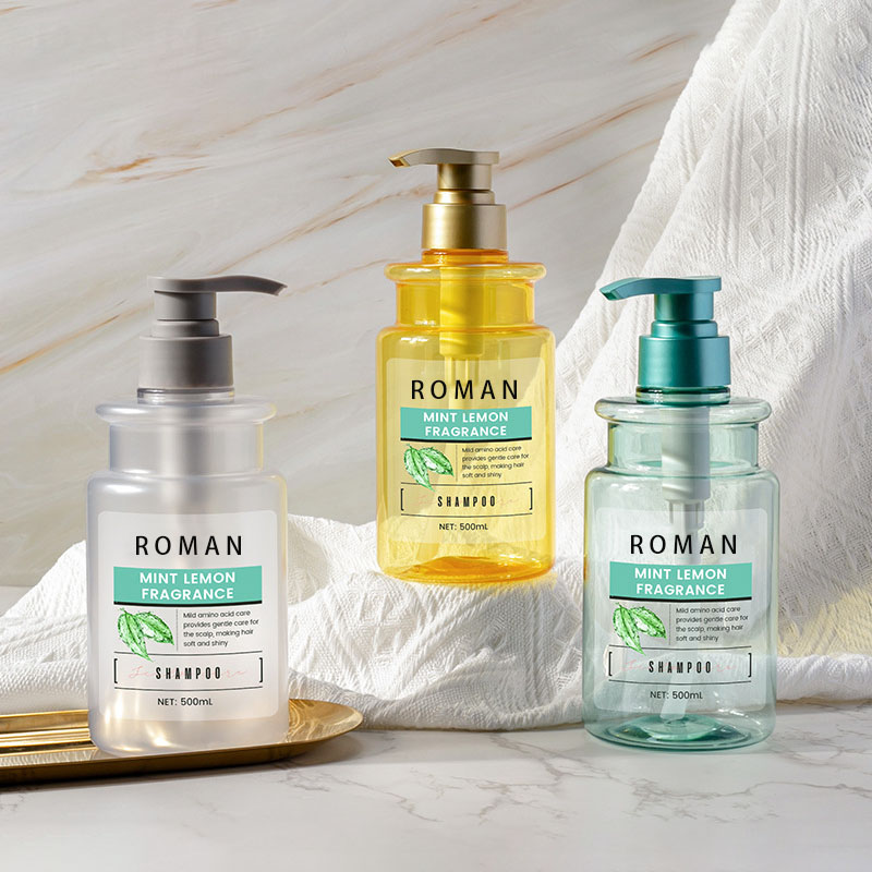 PET palack 300 ml 500 ml műanyag prés átlátszó testápoló sampon zuhanypalack pumpás tömítés krémparfüm testápoláshoz
