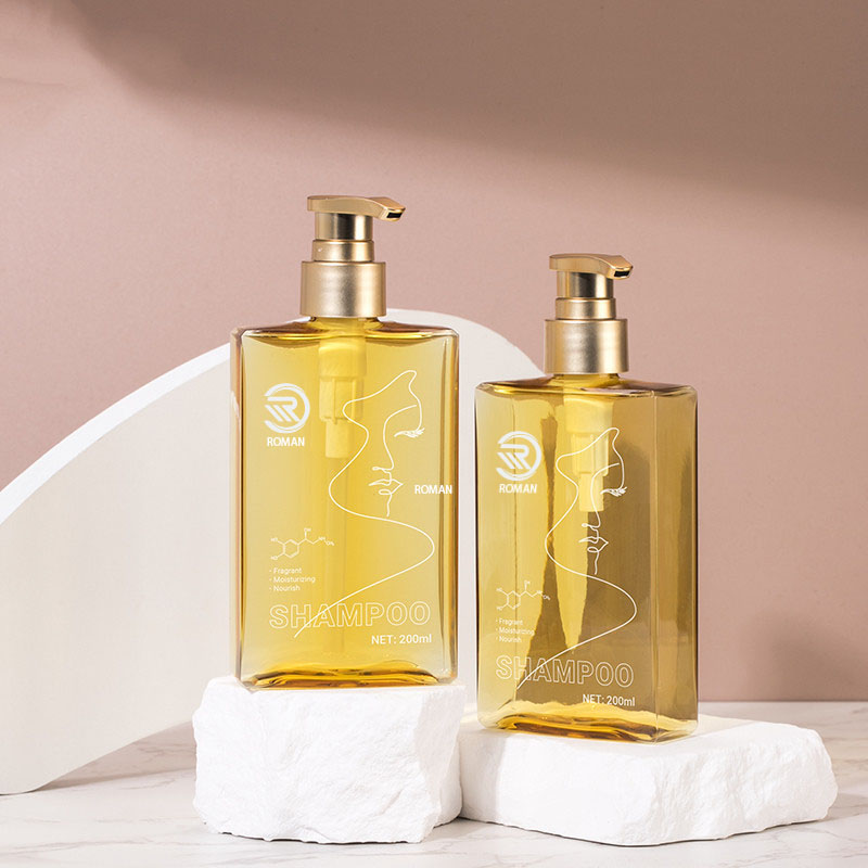 150 ml 200 ml Flat Square tusfürdő arcmosó testápoló balzsam Arany pumpás flakon bőrápoló sminklemosó olaj adagoló