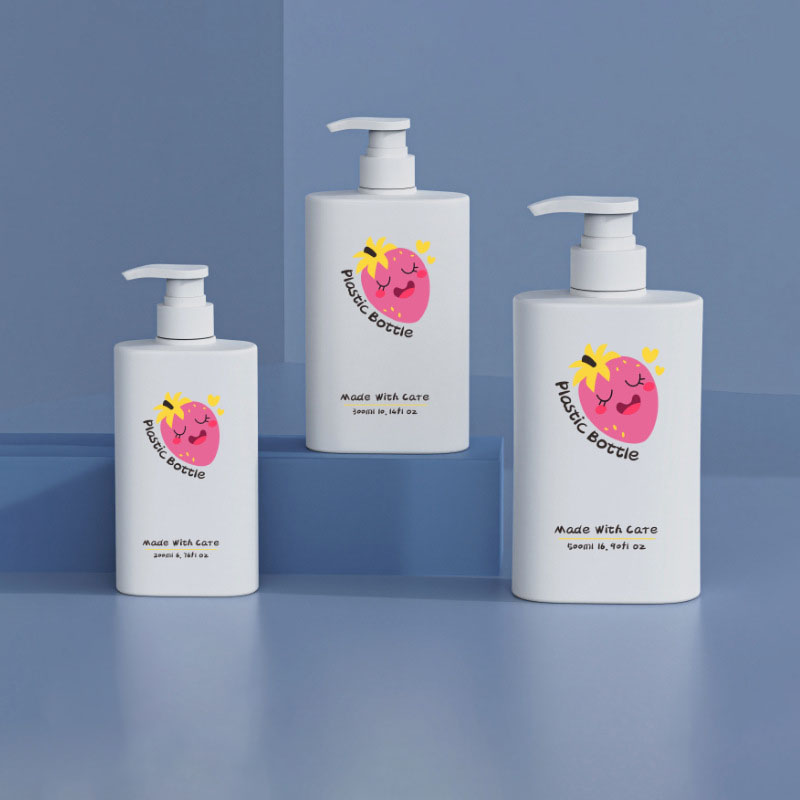 200 ml 300 ml 500 ml négyszögletes műanyag PET samponos flakon csavaros kupakkal, arcmaszkokhoz parfüm illóolajok műszempillákhoz 200 ml 300 ml 500 ml négyszögletes műanyag PET samponos flakon csavaros kupakkal, arcmaszkokhoz parfüm illóolajok műszempillákhoz