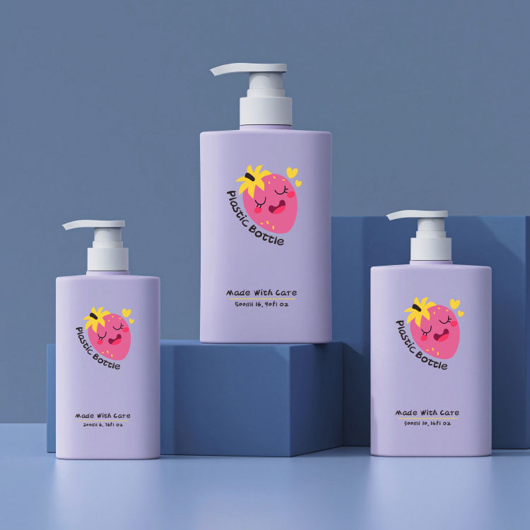 200 ml 300 ml 500 ml négyszögletes műanyag PET samponos flakon csavaros kupakkal, arcmaszkokhoz parfüm illóolajok műszempillákhoz 200 ml 300 ml 500 ml négyszögletes műanyag PET samponos flakon csavaros kupakkal, arcmaszkokhoz parfüm illóolajok műszempillákhoz