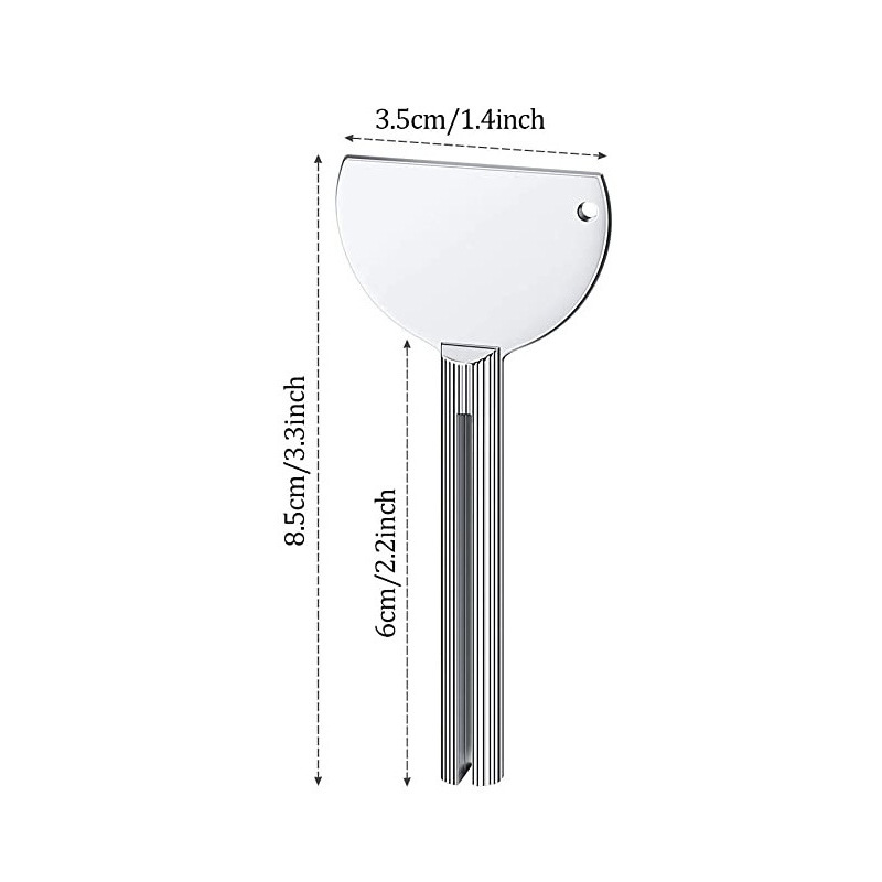 Fém fogkrém kinyomó háztartási smink bőrápoló krémpaszta adagoló otthoni használatra hálószoba hálóteremben használható tartozék Fém fogkrém kinyomó háztartási smink bőrápoló krémpaszta adagoló otthoni használatra hálószoba hálóteremben használható tartozék