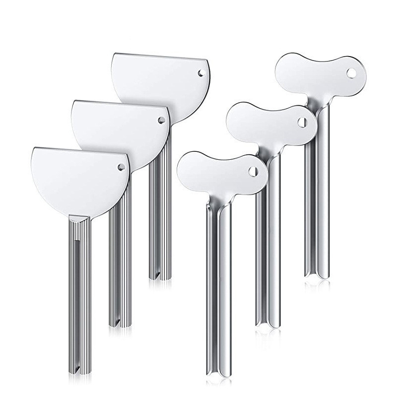 Fém fogkrém kinyomó háztartási smink bőrápoló krémpaszta adagoló otthoni használatra hálószoba hálóteremben használható tartozék Fém fogkrém kinyomó háztartási smink bőrápoló krémpaszta adagoló otthoni használatra hálószoba hálóteremben használható tartozék